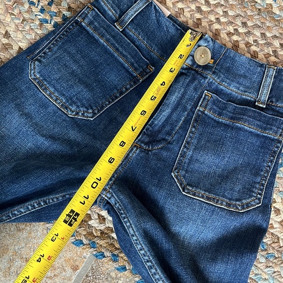 Anthropologie The Denim Colette Cropped Wide-Leg Jeans Size 24P NWT - Picture 8 of 12